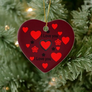 I love you ...more than any words can say. ceramic tree decoration