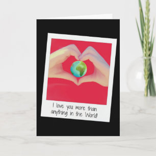 "I love you more than anything in the world card" Holiday Card