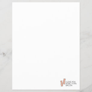 I Love you More Than Bacon Flyer