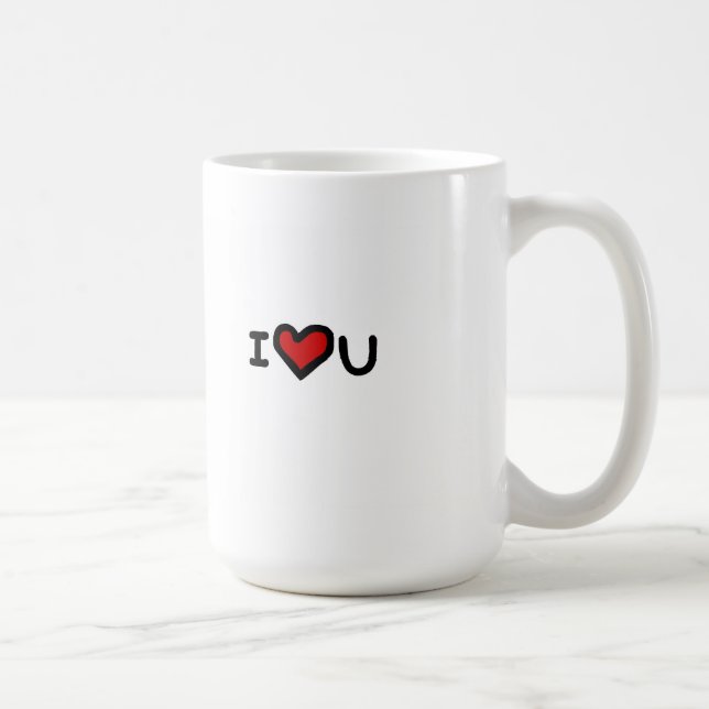 "I love you more than chocolate" Coffee Mug (Right)