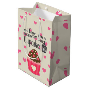I Love You More Than Cupcakes Gift Bag