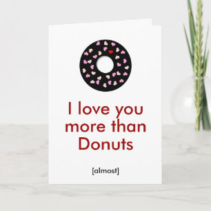 I love you more than Doughnuts Holiday Card