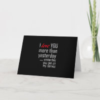I Love You More Than Yesterday Romantic Design