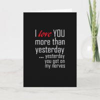 I Love You More Than Yesterday Romantic Design 