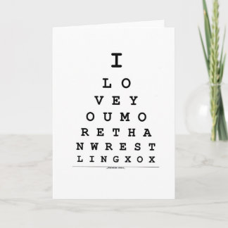 I Love You more  Wrestling valentine's Day Card