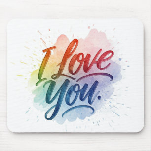 I Love You Mouse Pad