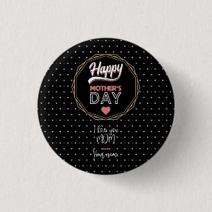 I love you mum 3 cm round badge