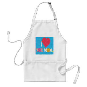 i love you mum apron