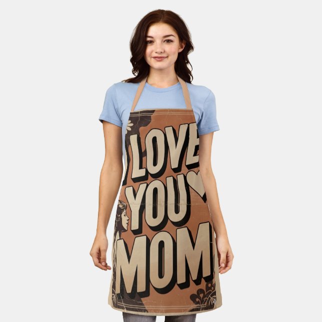 i love you mum apron (Worn)