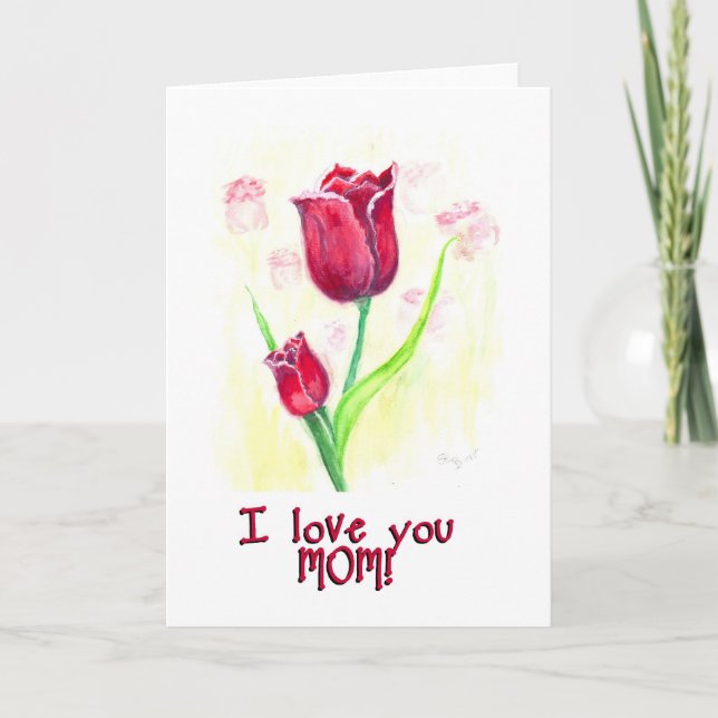 I love you mum card (Front)
