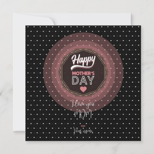 I love you mum card (Front)