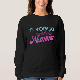 I Love You Mum Christmas  Retro Vintage Chic Sweatshirt