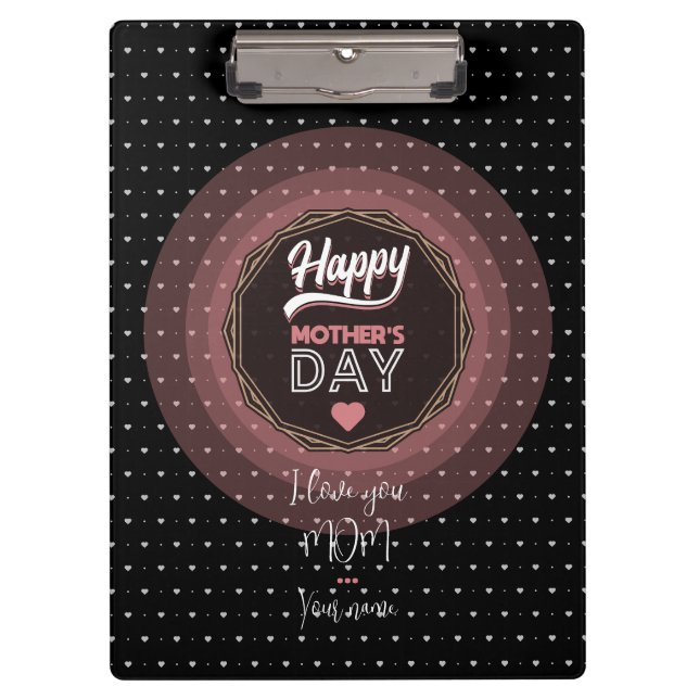 I love you mum clipboard (Front)