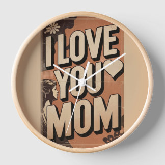 i love you mum clock