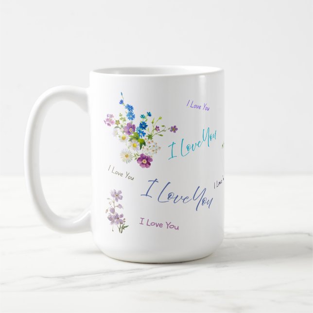 I Love You Mum Coffee Mug (Left)