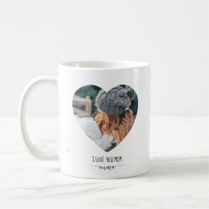 I Love You Mum Custom 2 Photos Coffee Mug