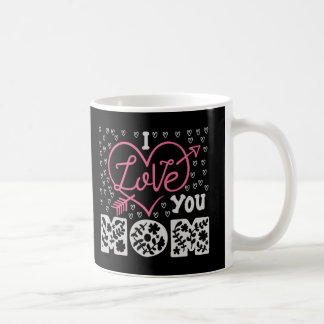 I Love You Mum Floral Heart Coffee Mug Mother’s Da