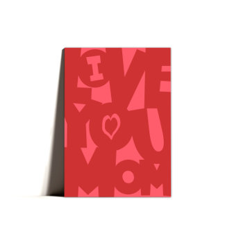 I Love You Mum Happy Mothers Day Humour  Holiday Card