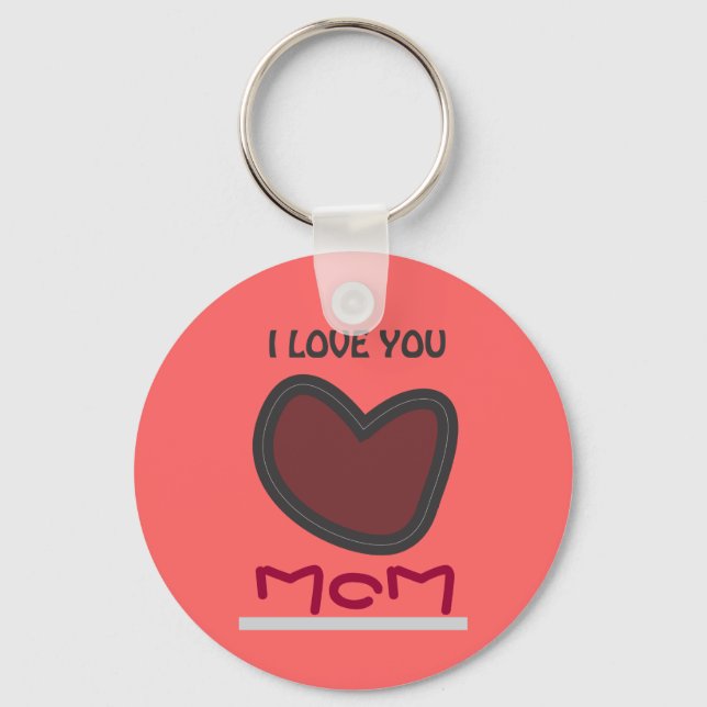 I love You Mum Key Ring (Front)