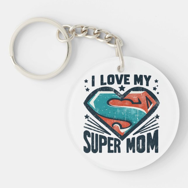  I Love You Mum Key Ring (Front)