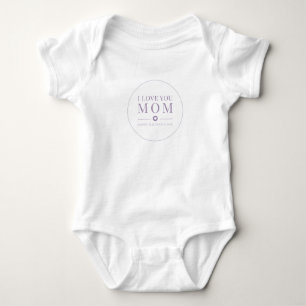 I Love You Mum Mother's Day   Bodysuit