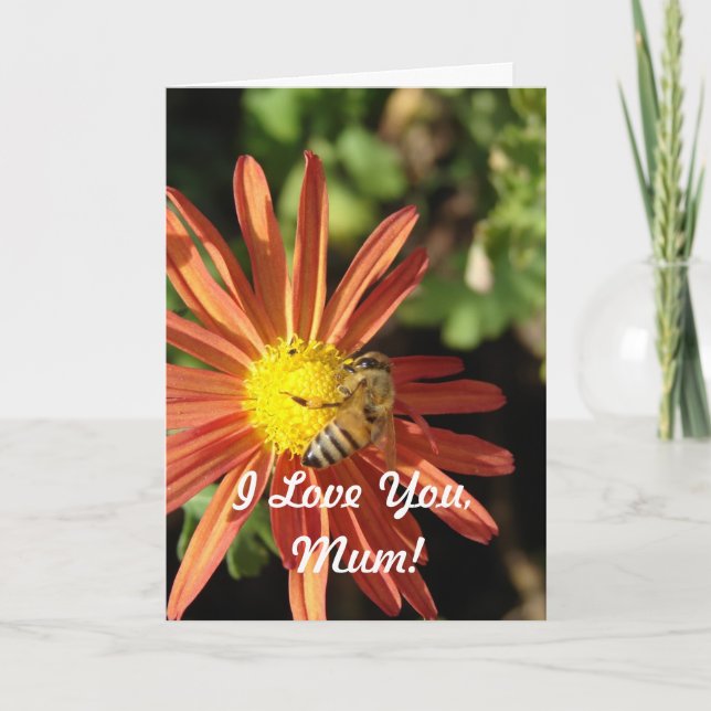 I Love You, Mum, Mothers Day Card (Front)