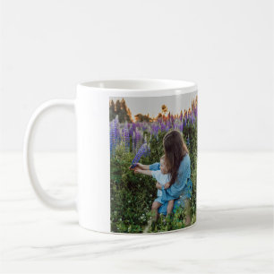 I love you mum mother's day elegant add photo text coffee mug