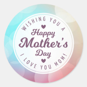 I Love You Mum Mother's Day   Sticker