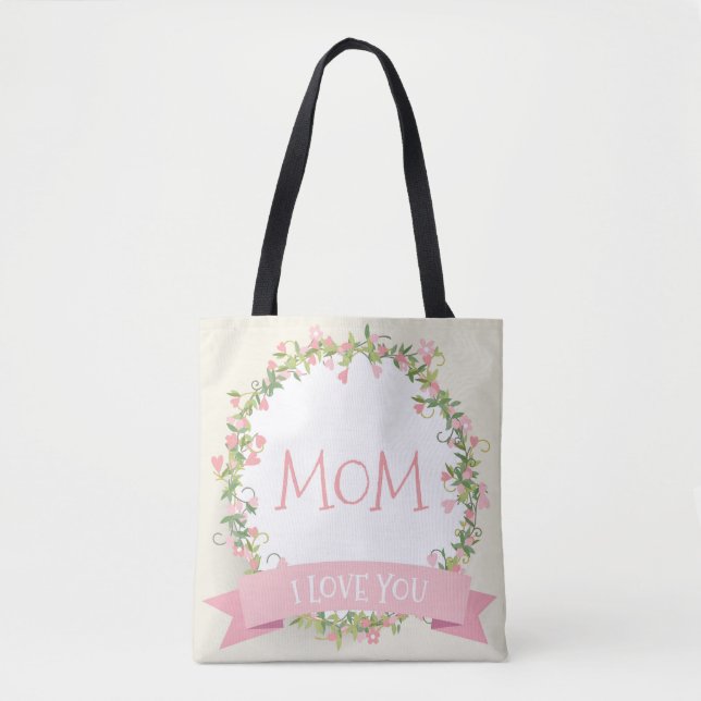 I Love You Mum Mother's Day Tote Bag (Front)