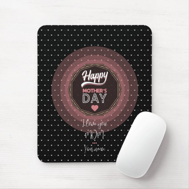 I love you mum mouse pad (With Mouse)