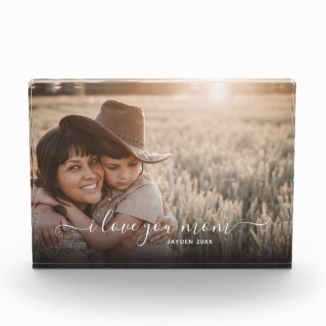 I Love You Mum  Photo Block (Front)