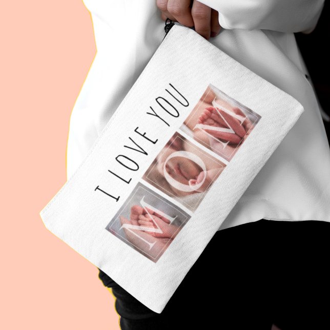 I Love You Mum Photo Large Accessory Pouch (Creator Uploaded)