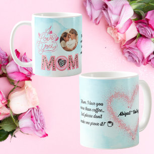 I Love You Mum Photo Message Mothers Day Gift Coffee Mug