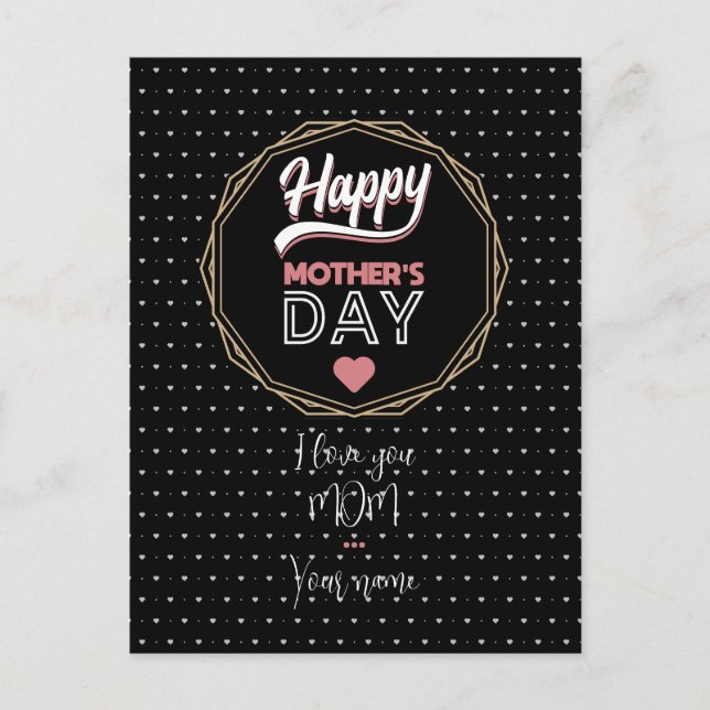 I love you mum postcard (Front)