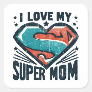 I Love You Mum Square Sticker