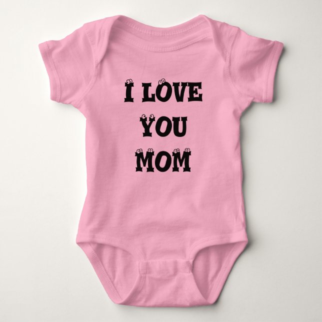 I Love You Mum t-shirt Baby Bodysuit (Front)