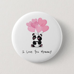 I Love You Mummy Mother's Day Pin Button