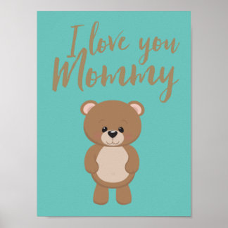 "I Love You Mummy" Poster 9.19" x 12.25", Matte