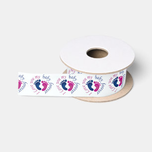 I Love you my baby to forever Satin Ribbon