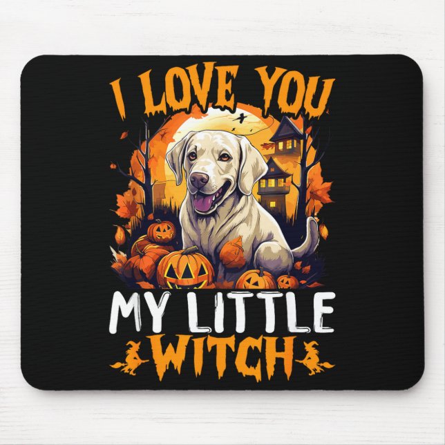 I love you my little witch  mouse pad (Front)
