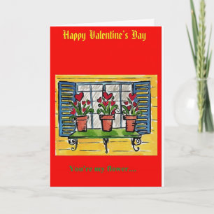 I love you my my little flower holiday card