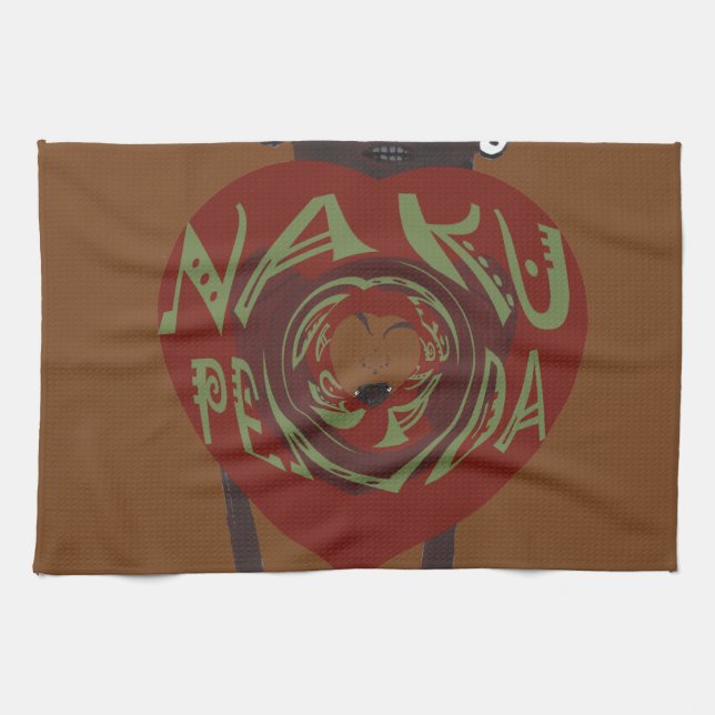 I love You! Nakupenda Sana Tea Towel (Horizontal)