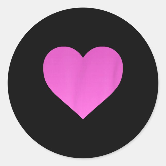 I Love You Nk Purple Heart Valentine's Day Emotico Classic Round Sticker (Front)