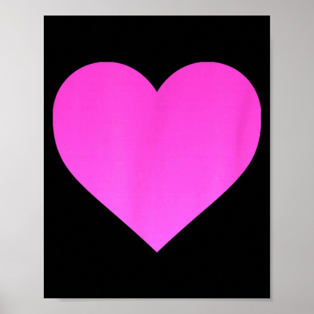 I Love You Nk Purple Heart Valentines Day Emotico  Poster (Front)