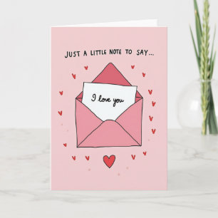I Love You Note Card