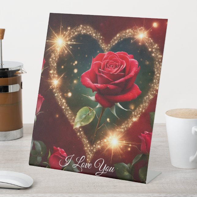 I Love You-Pedestal Sign (In SItu)