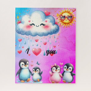 I Love you penguins Jigsaw Puzzle