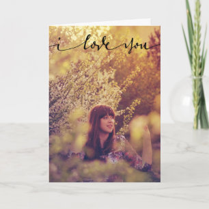 I Love You Personalised Photo Card