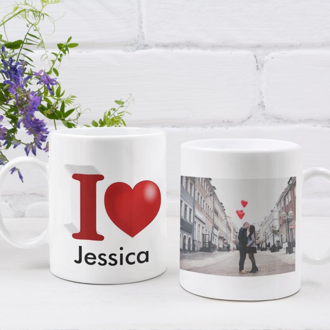 I Love You Personalised Valentines Day  photo Coffee Mug (Creator Uploaded)