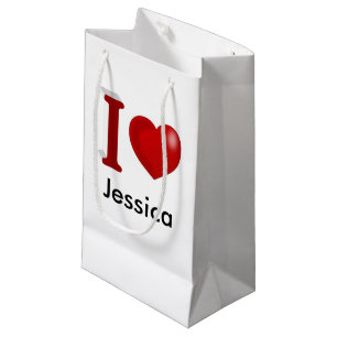 I Love You Personalised Valentines Day Small Gift Bag
